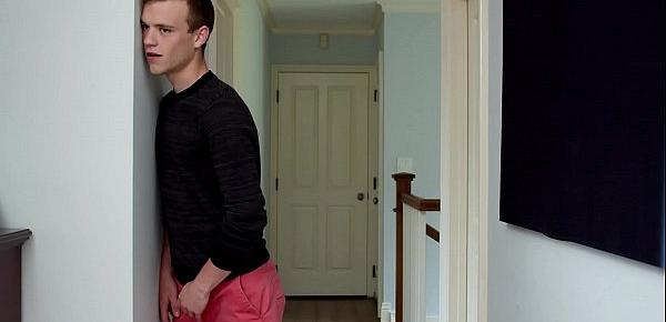  NEXTDOORTWINK Little Stepbrother Caught Watching, Joins In